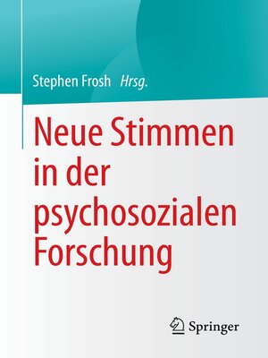 cover image of Neue Stimmen in der psychosozialen Forschung
